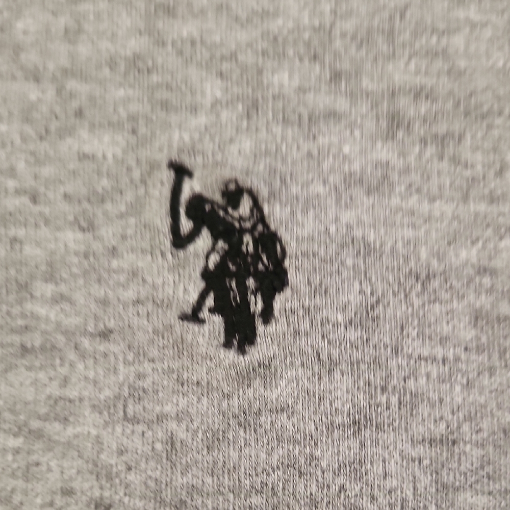 3/$20 U.S. Polo Assn. Heather Gray Polo Shirt - Picture 3 of 8